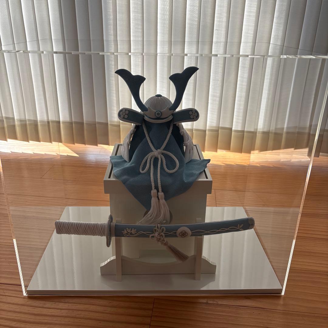 cuna select 白粋 兜飾り 葵宙 ちりめん