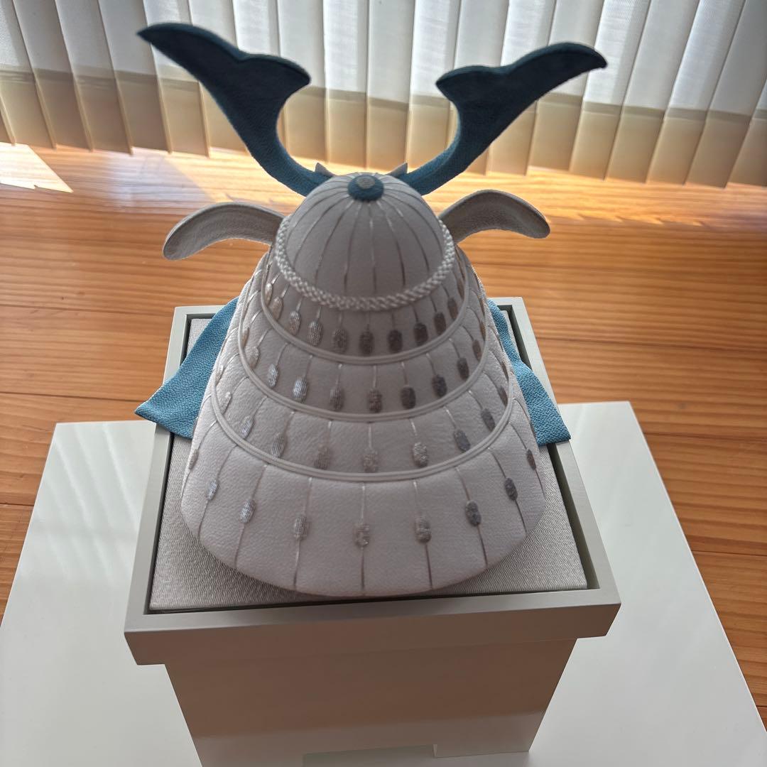 cuna select 白粋 兜飾り 葵宙 ちりめん