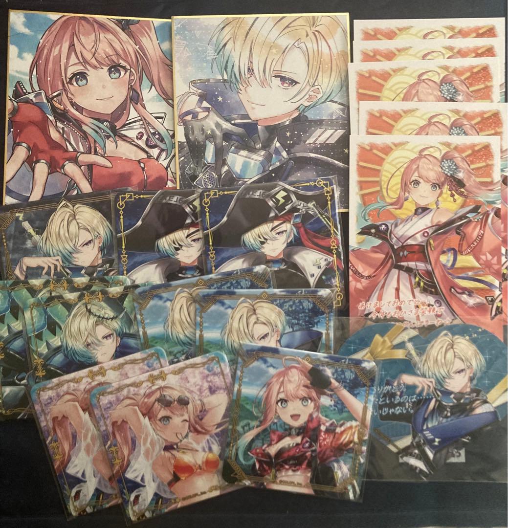 白猫プロジェクト ジーク サテラ 缶バッジ 色紙 アクスタ コースターまとめ売り