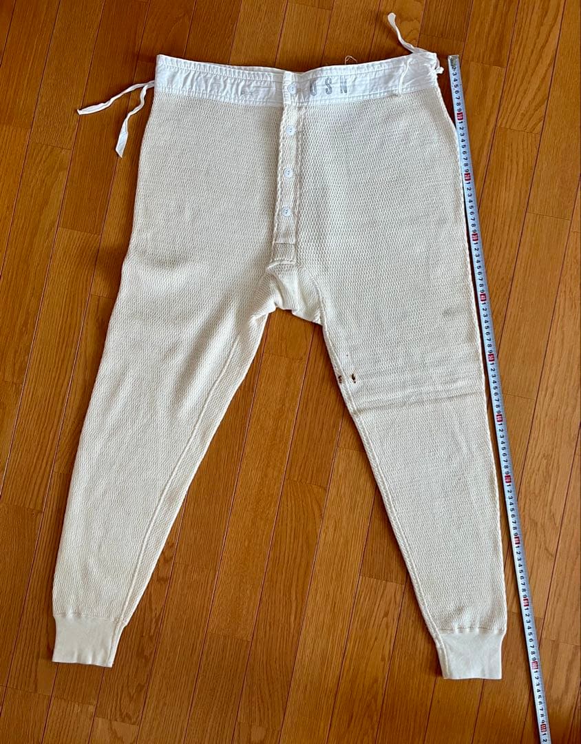 60's U.S.NAVY 股引き DRAWERS ドロワーズダッフル生地 実物