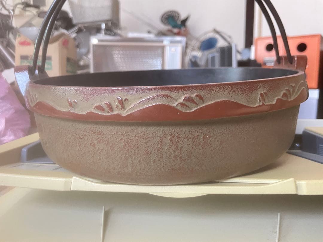 鋳鉄製 両手鍋 ノンスティック仕上げ