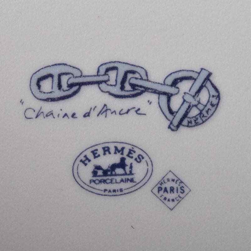 HERMES　エルメス　シェーヌダンクル　スクエアプレート　箱付　V　7985