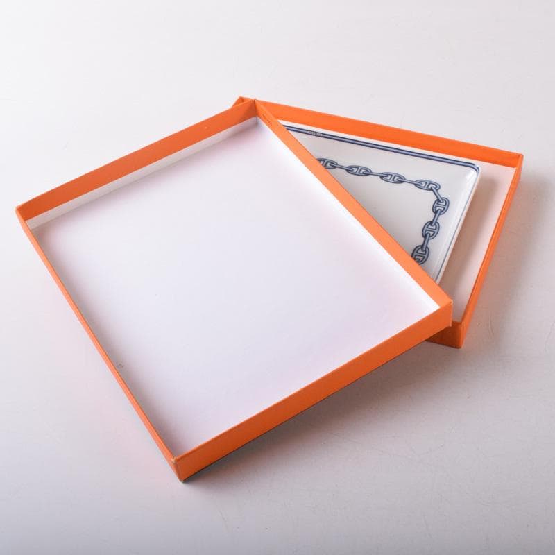 HERMES　エルメス　シェーヌダンクル　スクエアプレート　箱付　V　7985