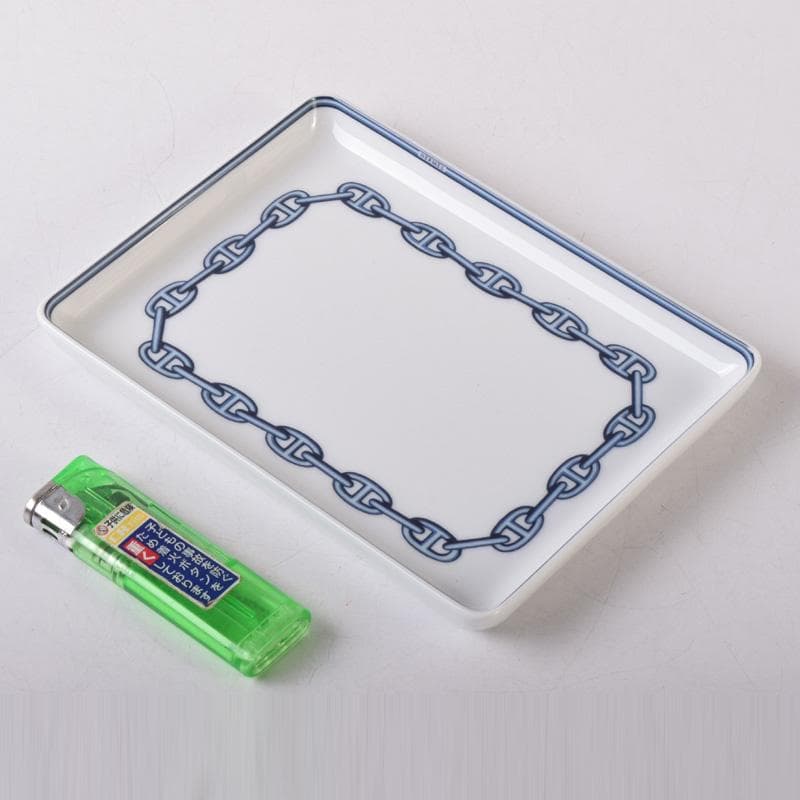 HERMES　エルメス　シェーヌダンクル　スクエアプレート　箱付　V　7985