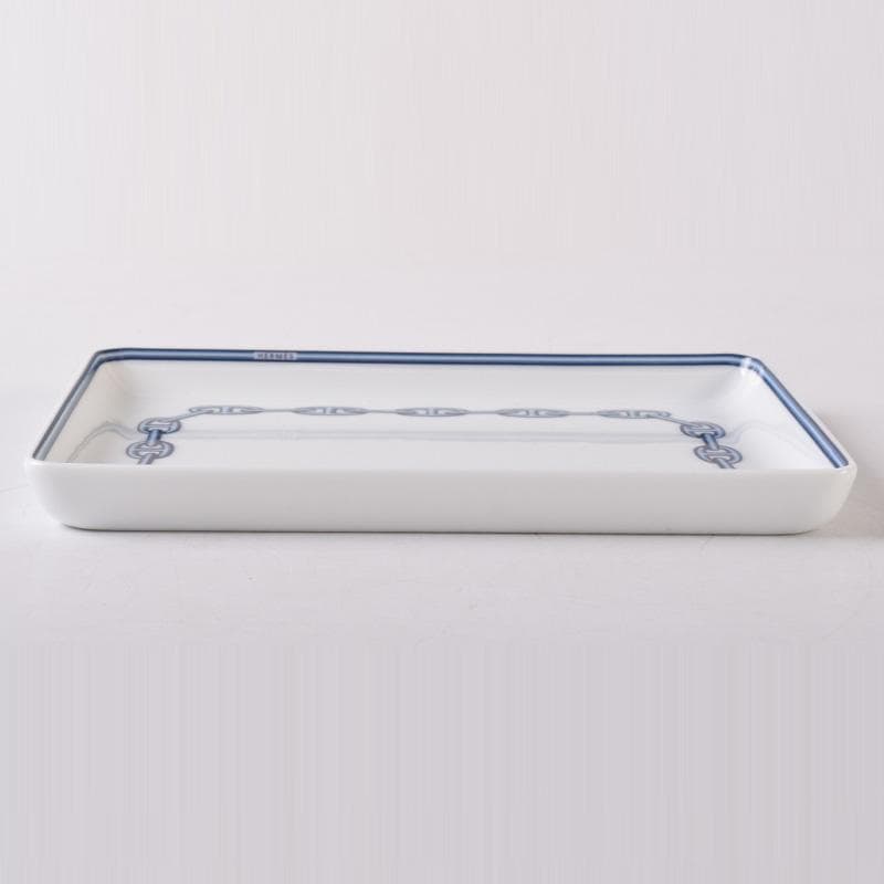 HERMES　エルメス　シェーヌダンクル　スクエアプレート　箱付　V　7985