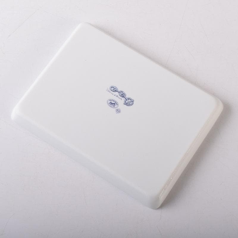 HERMES　エルメス　シェーヌダンクル　スクエアプレート　箱付　V　7985