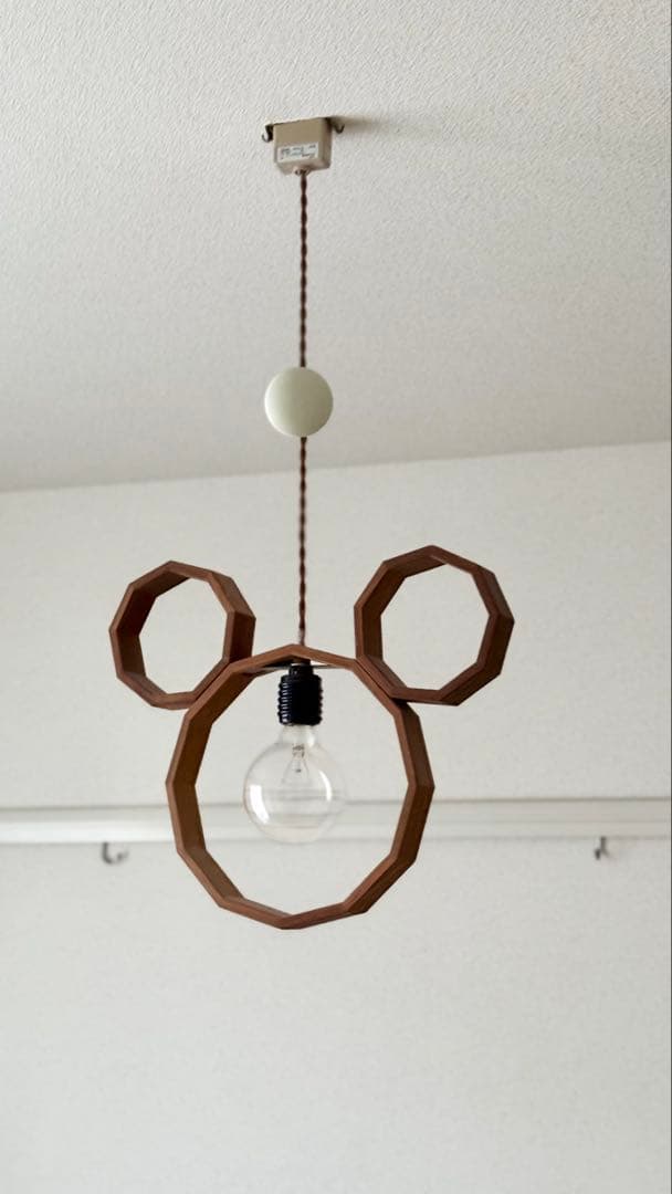 unico ミッキーマウス型ペンダントライト - メルカリ