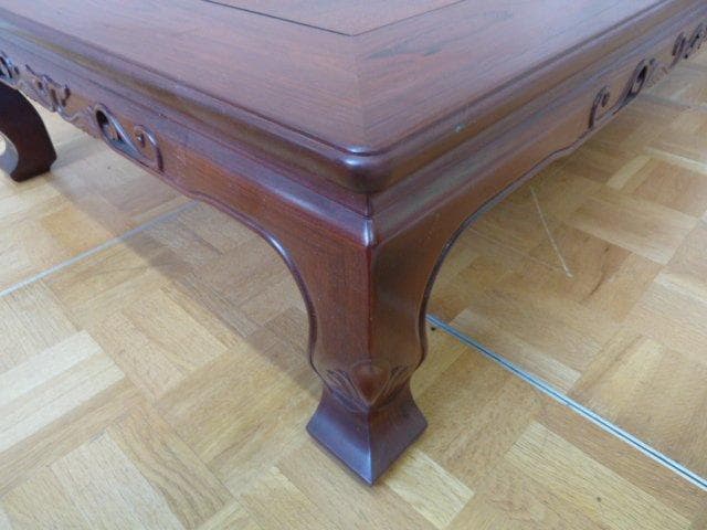 座卓 杉本作 透かし彫り 机 座敷 和風 和室 和家具 ローテーブル ちゃぶ台