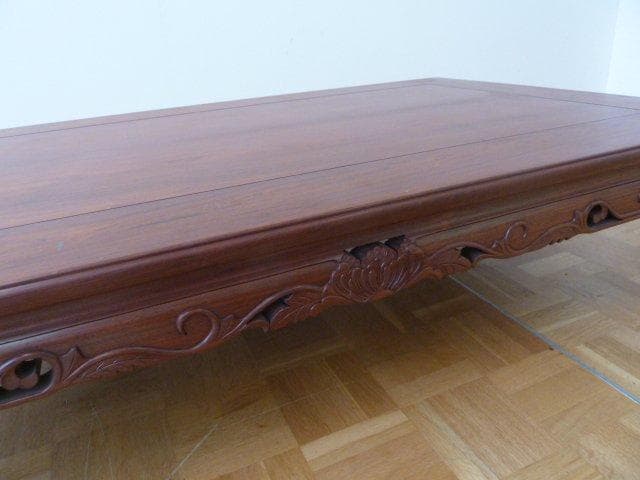 座卓 杉本作 透かし彫り 机 座敷 和風 和室 和家具 ローテーブル ちゃぶ台