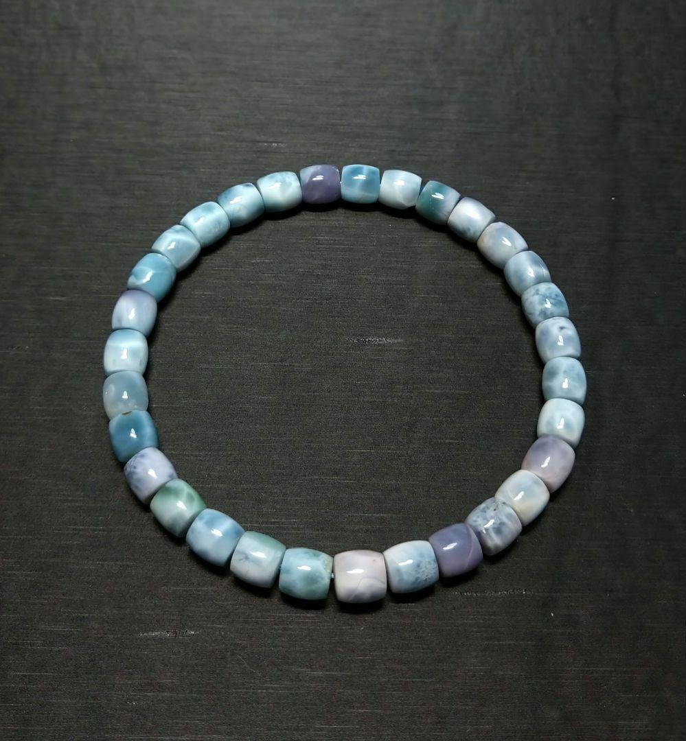 【高品質】パープルラリマー　ブレスレット　希少　美品　珍品