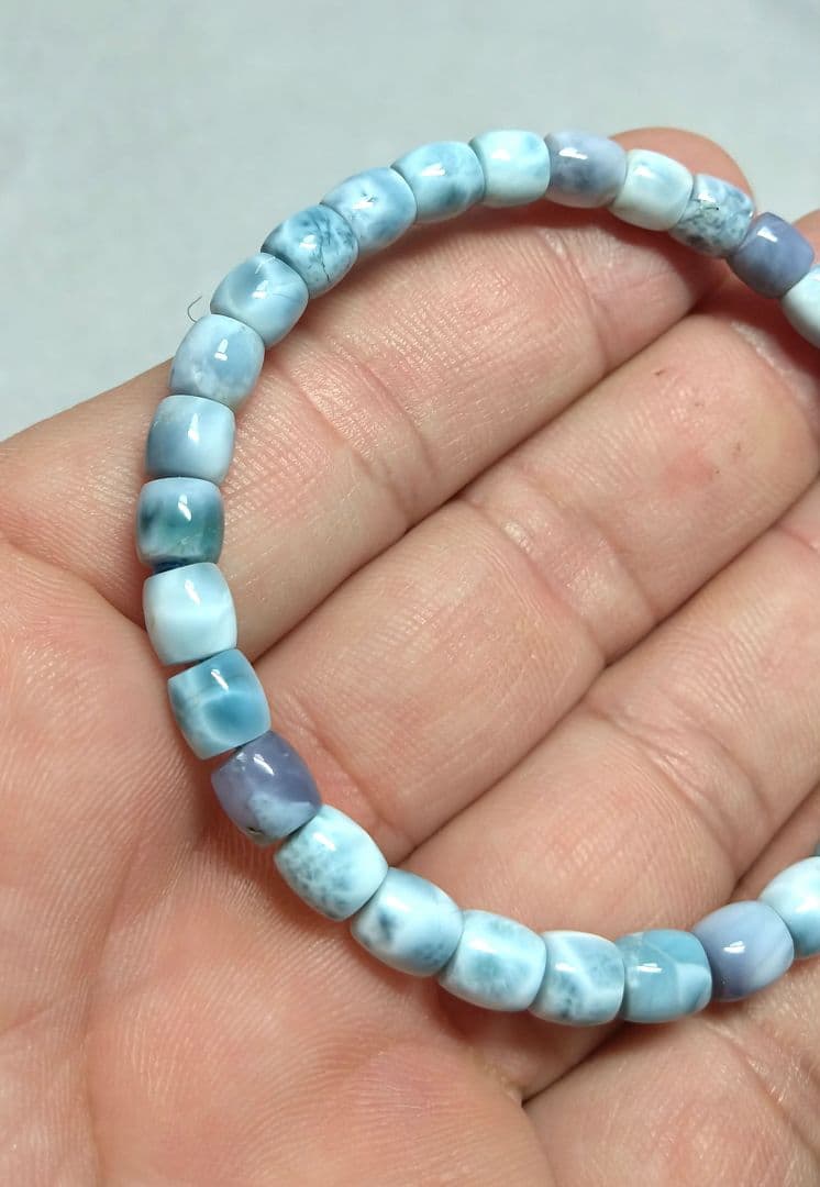 【高品質】パープルラリマー　ブレスレット　希少　美品　珍品