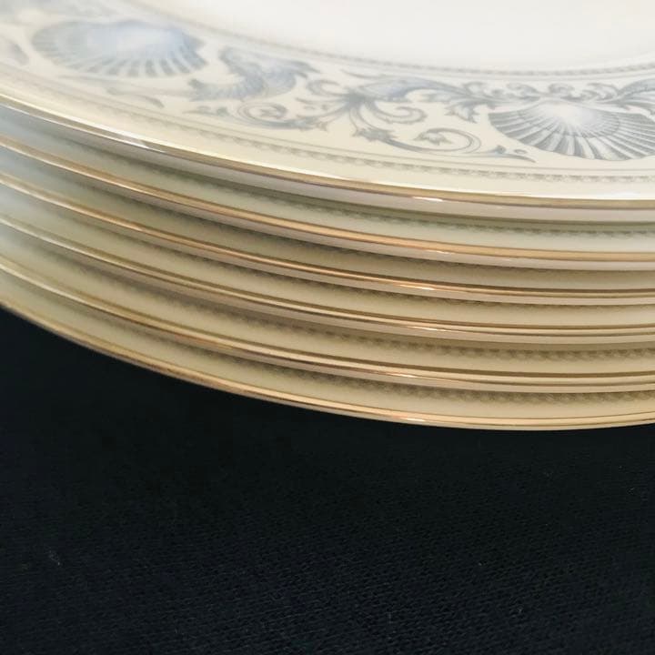 ウェッジウッド　ドルフィンホワイト　27.5cm ディナープレート　6枚