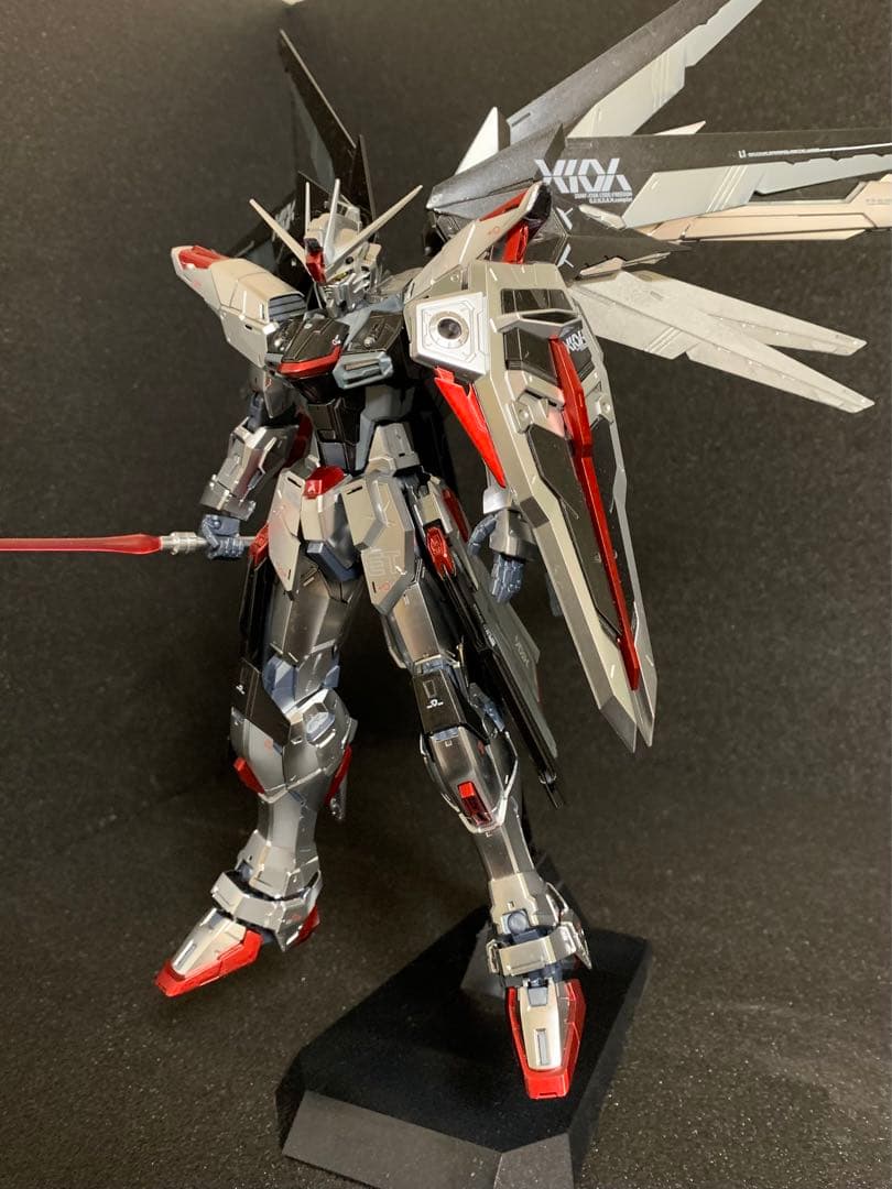 MGフリーダムVer.2.0シルバーコーティング 部分塗装 完成品 値引交渉可