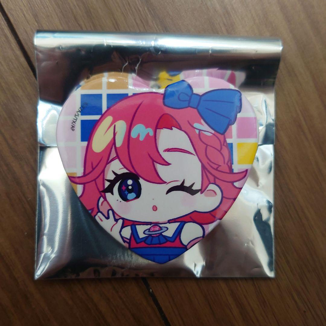 ひみつのアイプリ 七浦おとめ ハート型缶バッジ ミニキャラ - メルカリ
