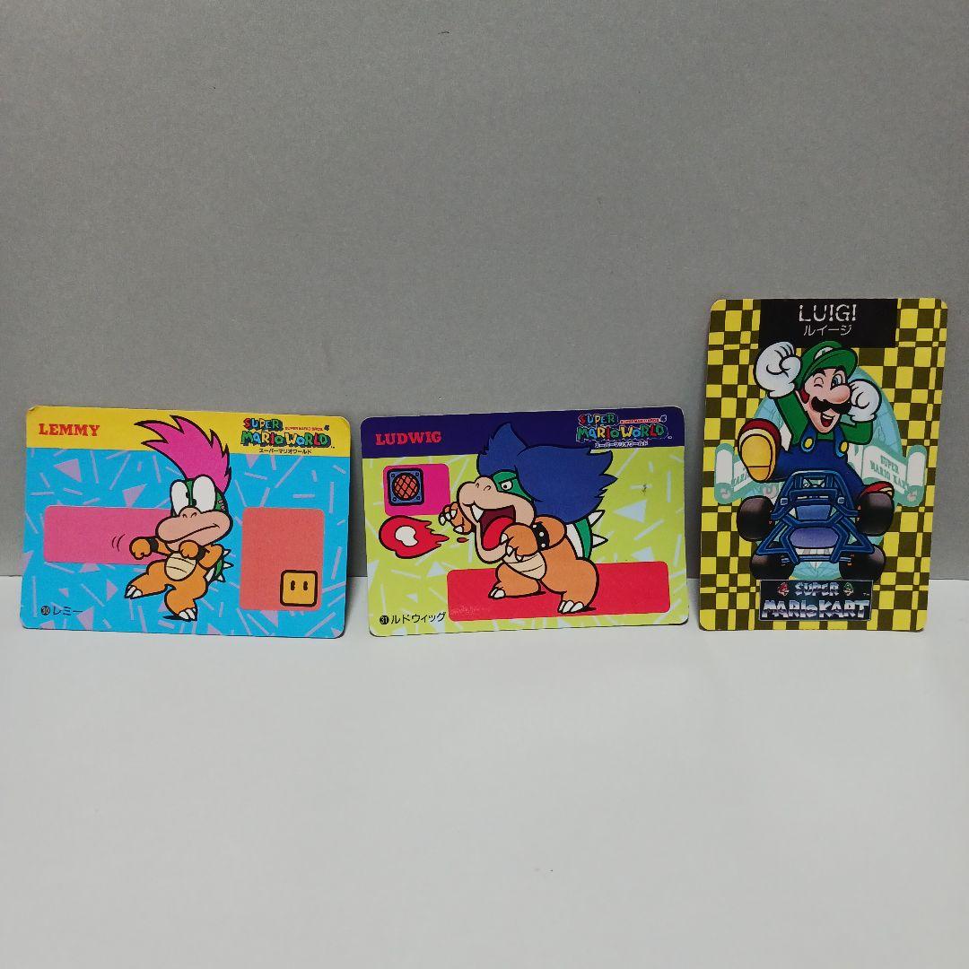 マリオカート バンプレスト カード ルイージ スーパーマリオワールド 3