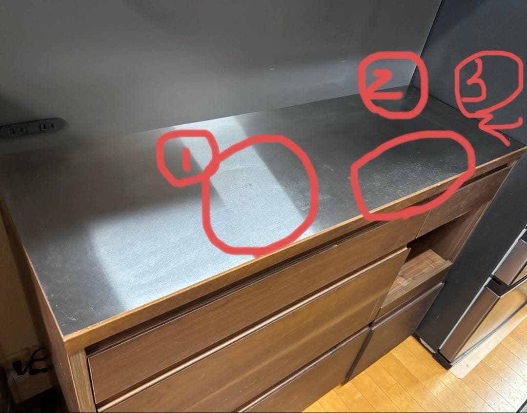 【送料込】キッチンボード　unico DIX （2年使用）※4月引渡し