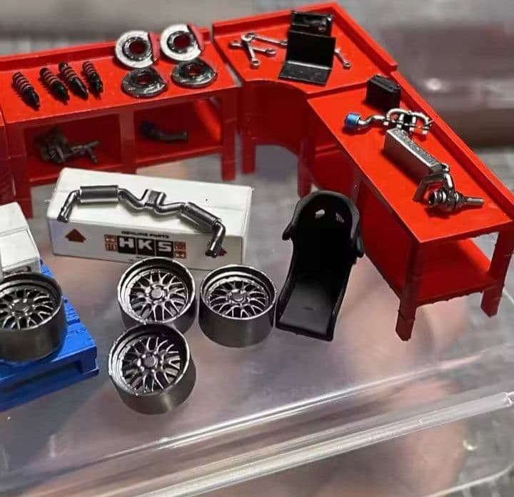 ⚠️ラスイチ⚠️■1/64【ガレージツールコンプリートBOXセット】《新品》