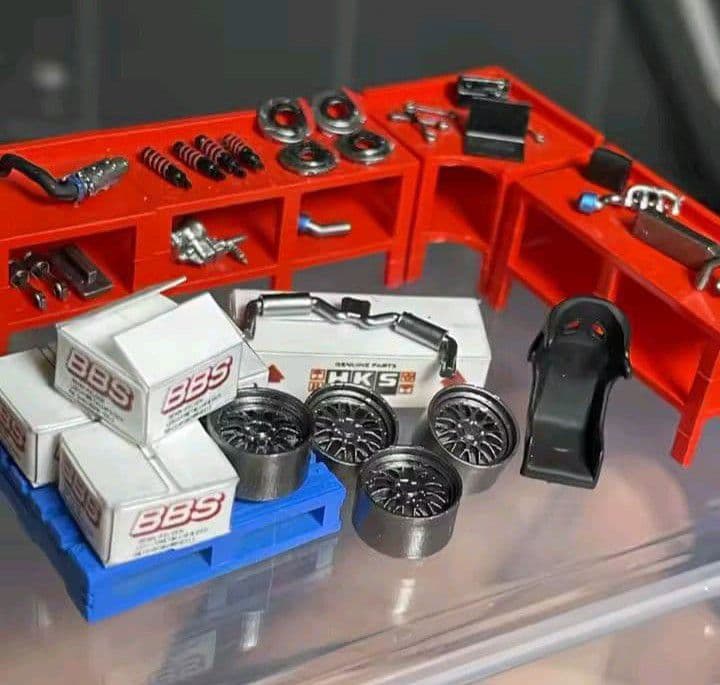 ⚠️ラスイチ⚠️■1/64【ガレージツールコンプリートBOXセット】《新品》