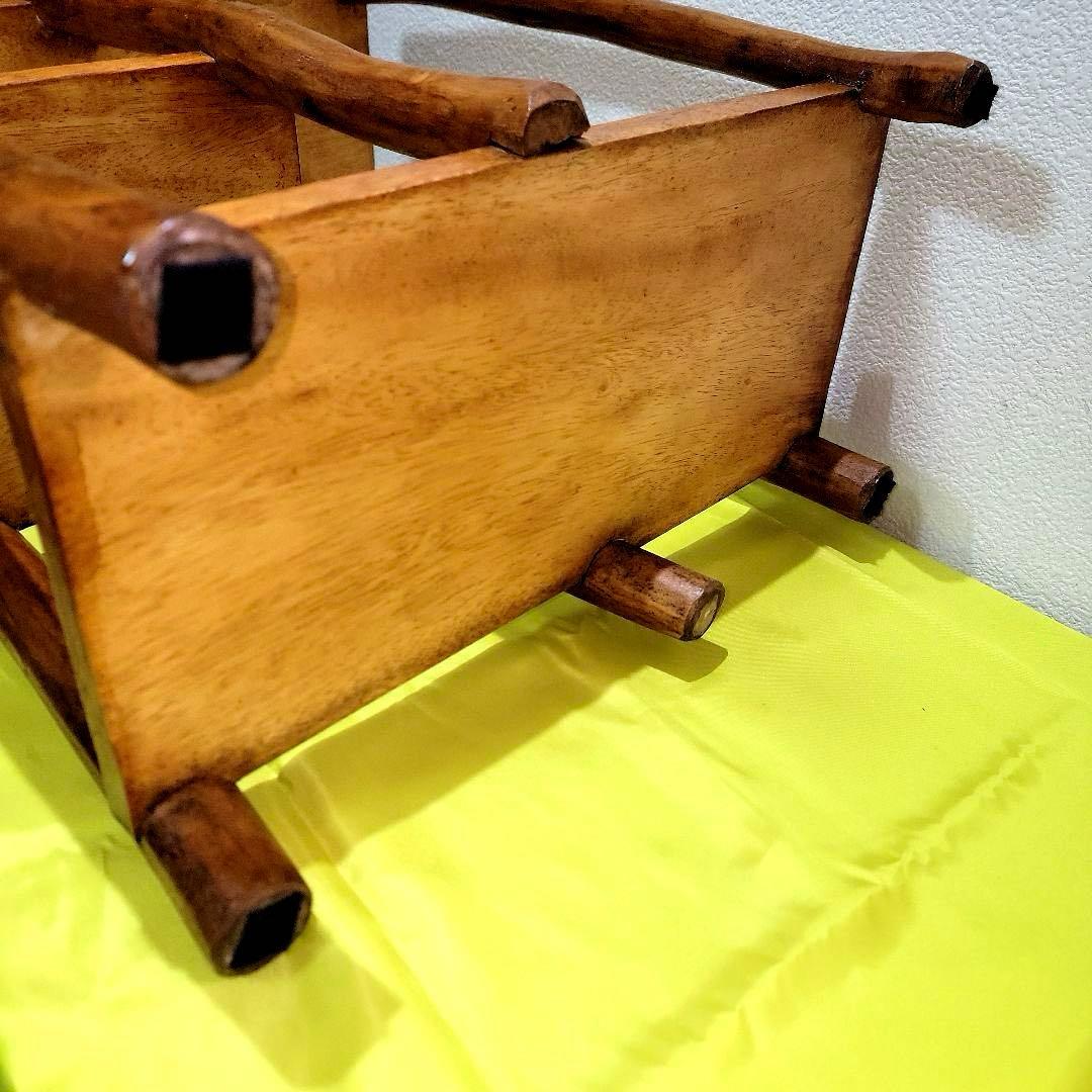 アジアン家具 バリ 木製 花台 チーク材ナチュラルラック