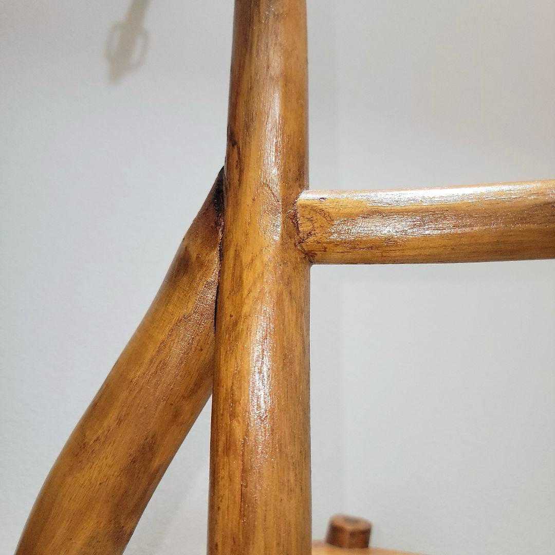 アジアン家具 バリ 木製 花台 チーク材ナチュラルラック