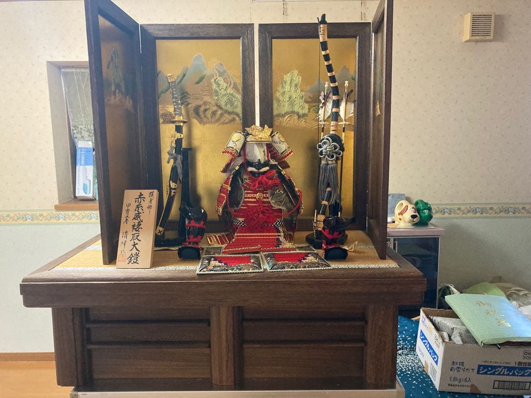 【極美品】赤兜大将 五月人形　秀月　大幅値下げ中