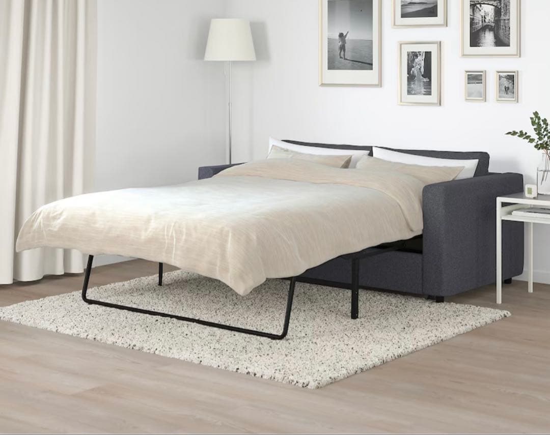 IKEA VIMLE 2人掛けソファベッド グンナレッド ミディアムグレー