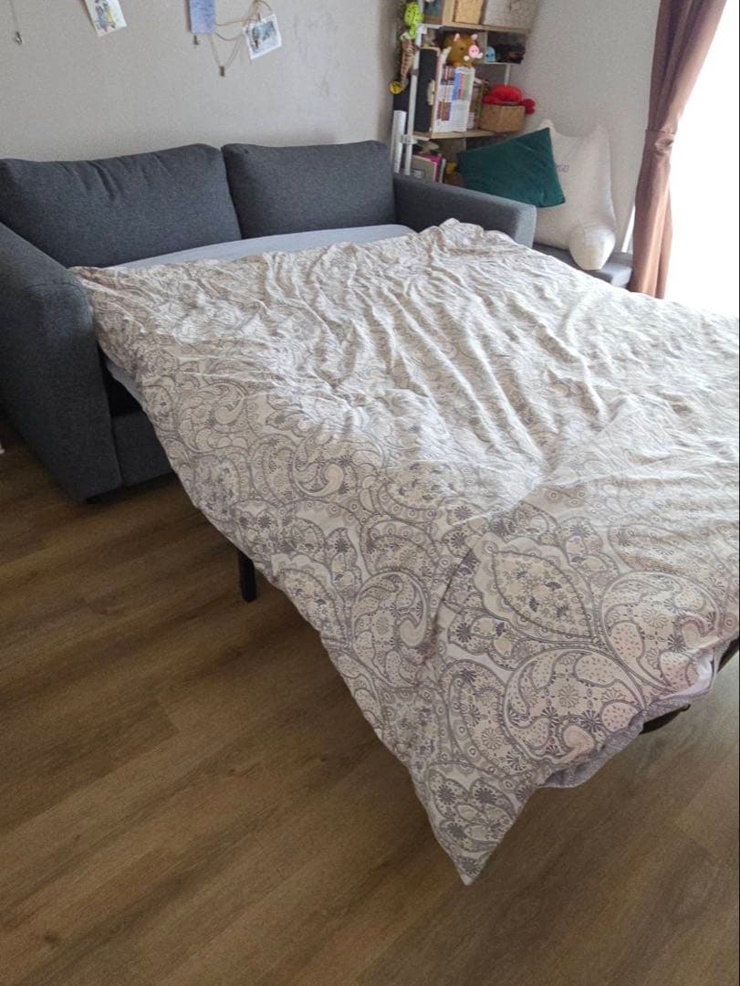 IKEA VIMLE 2人掛けソファベッド グンナレッド ミディアムグレー