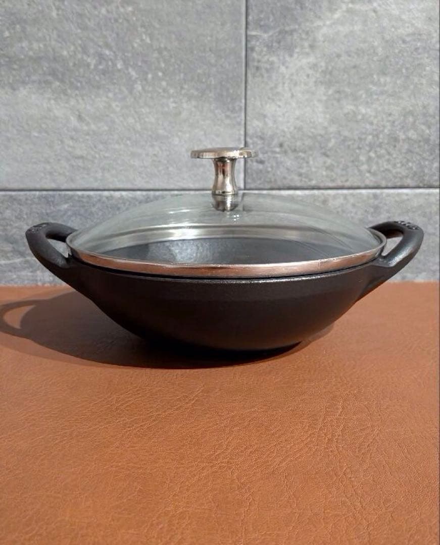 Staub ストウブ ベビーウォック 16cm ブラックマット一人用中華鍋無水