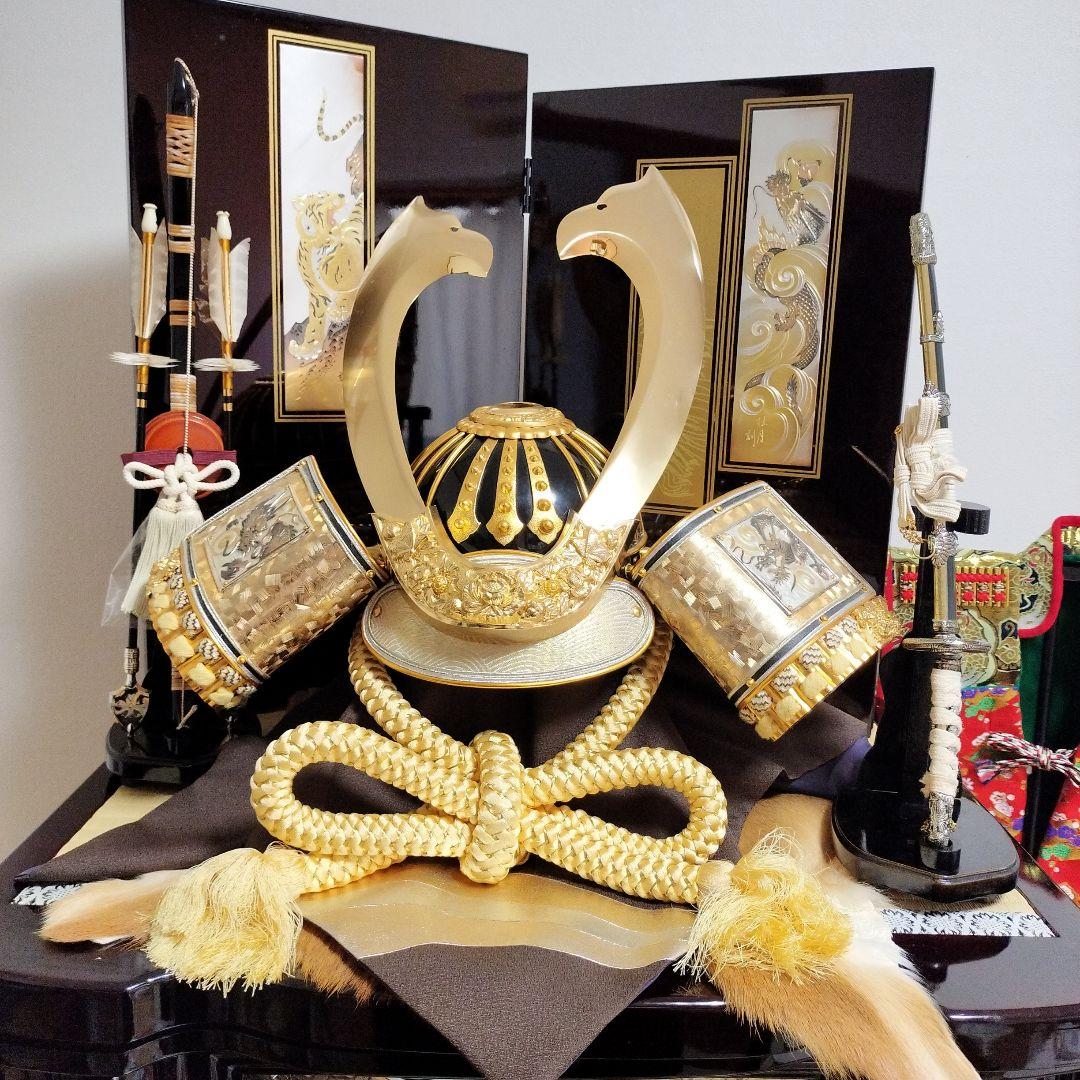 【海外】日本の伝統文化豪華な五月人形 武将の兜と鎧