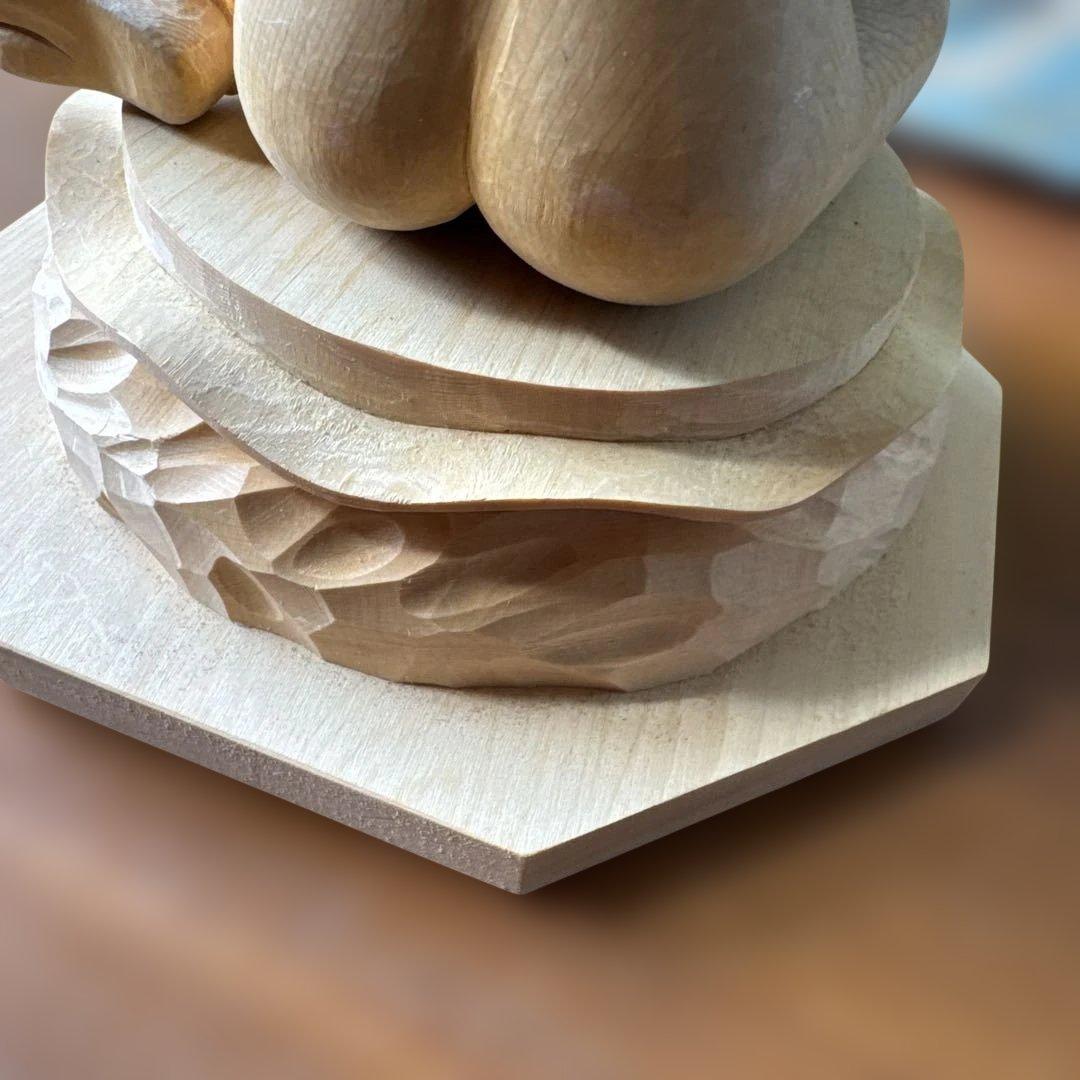 金運招来　木曽檜材　細密手彫り　裸弁財天