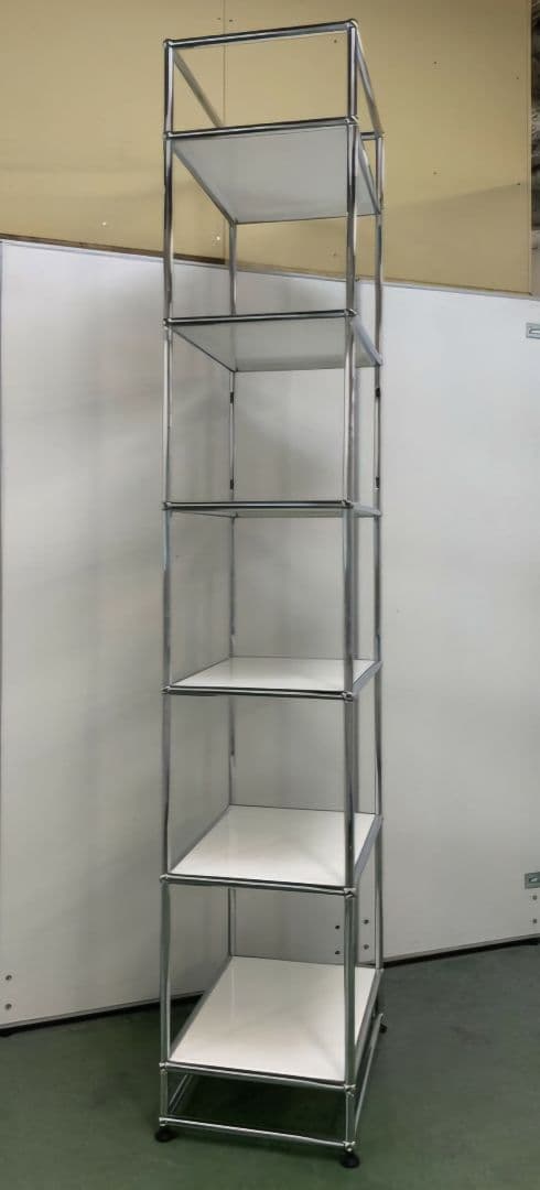 USMハラー　ラック　シェルフ　飾り棚　本棚　ホワイト