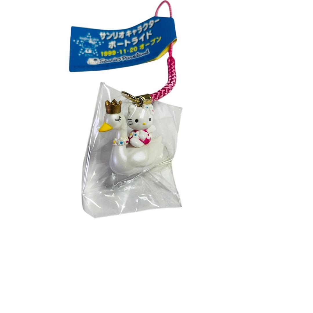 サンリオ ハローキティ 白鳥ストラップ ピューロランド ボートライド