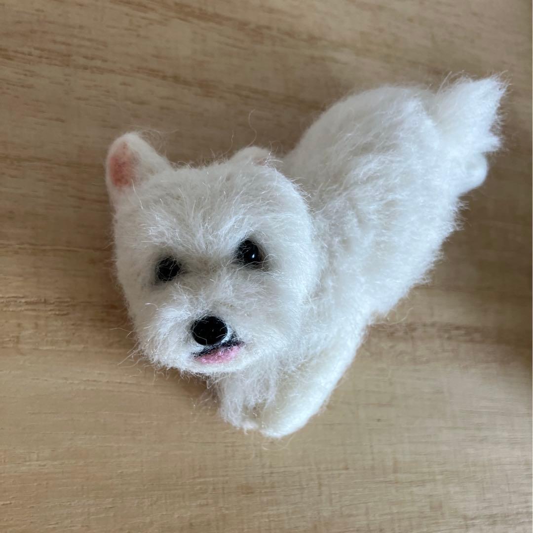 羊毛フェルト ウエストハイランドホワイトテリア ウエスティ 全身