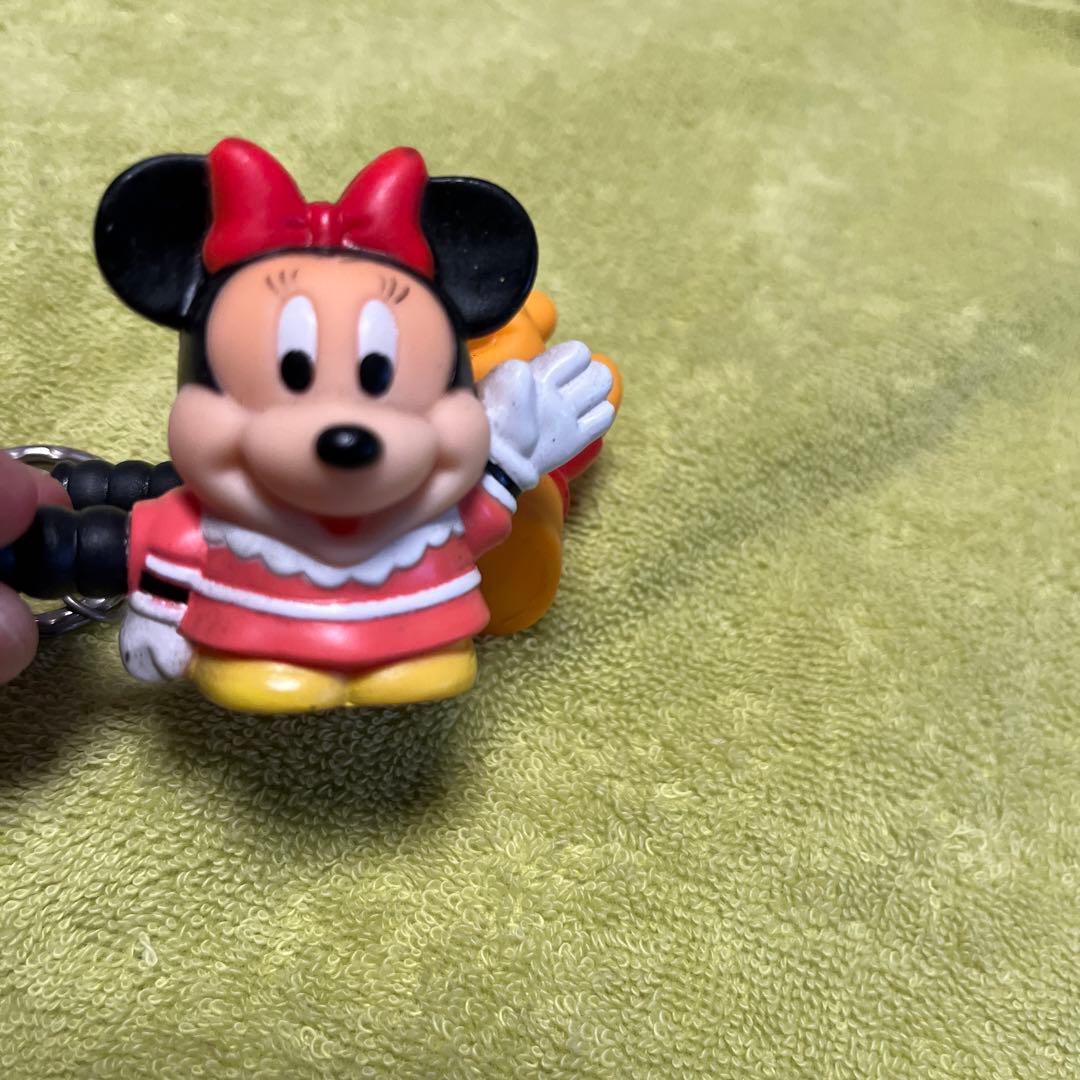 新品平成レトロディズニー【ミニー&Poohさん】音が出るキーホルダー