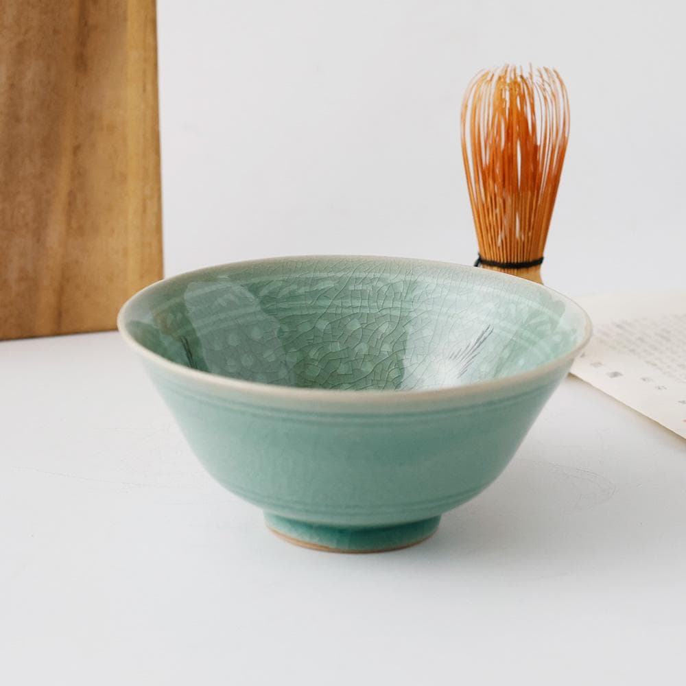 松岩 黄仁哲作 高麗青磁 茶碗 茶道具 煎茶道具 煎茶碗 共箱 - メルカリ