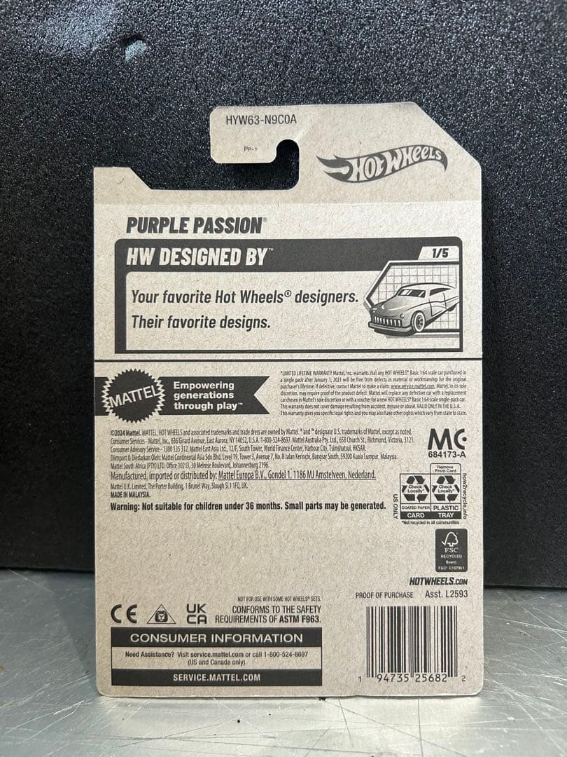 Hot Wheels パープルパッション purple passion ① - メルカリ