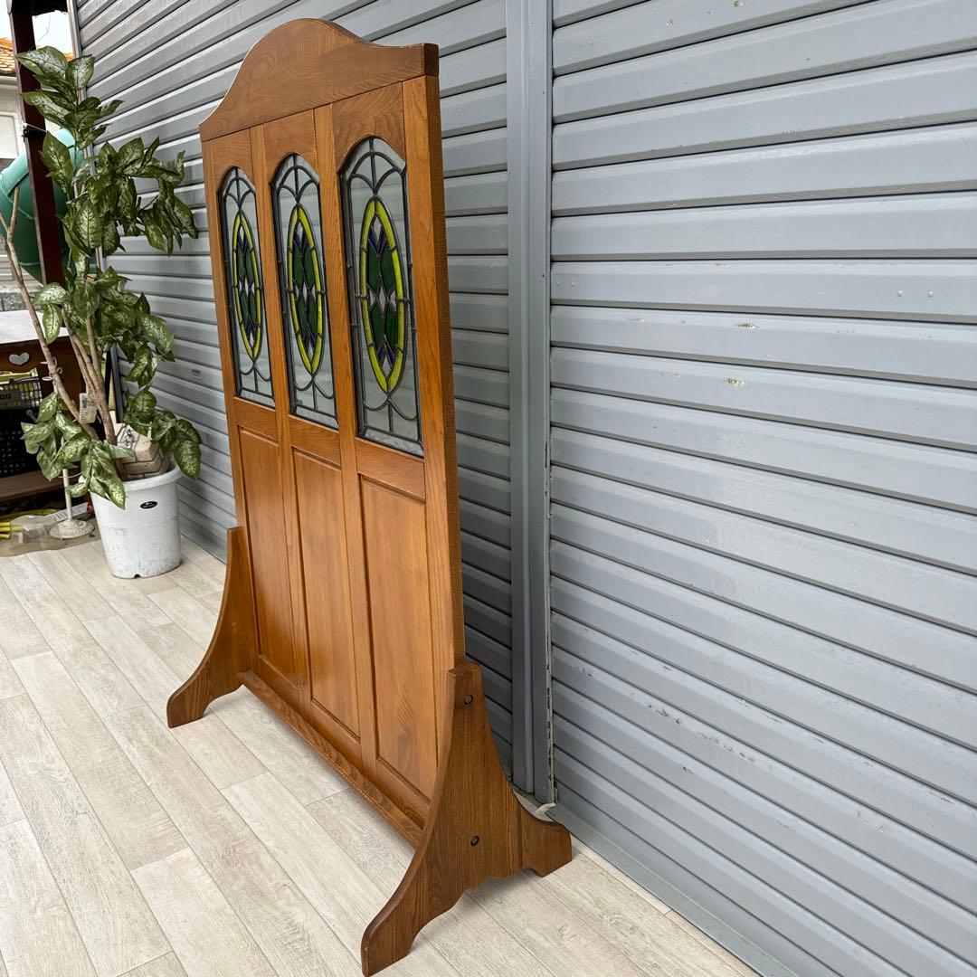 希少　ステンドグラス　衝立　パーテーション