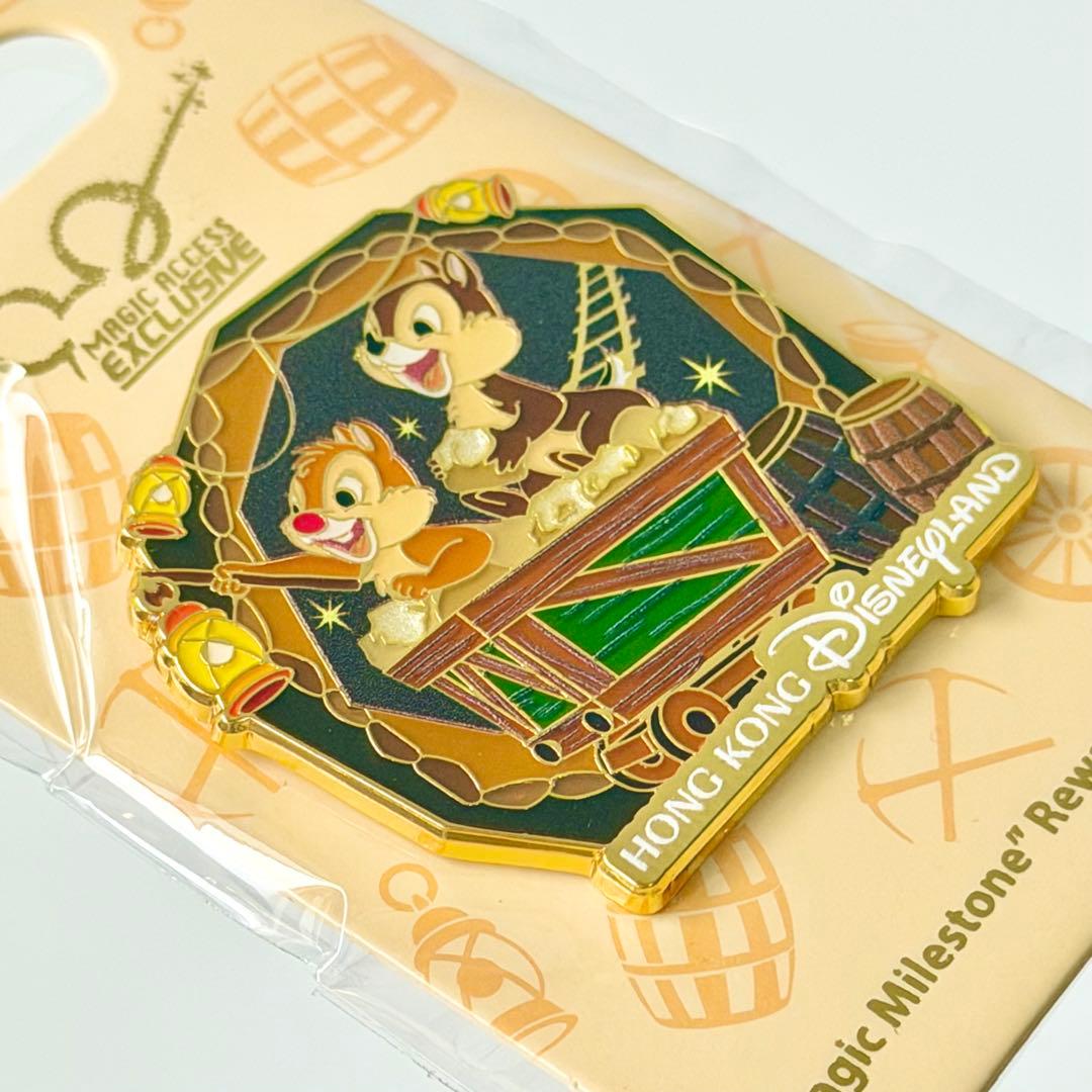 チップ＆デール グリズリーガルチ ピンバッジ メダル 香港ディズニー