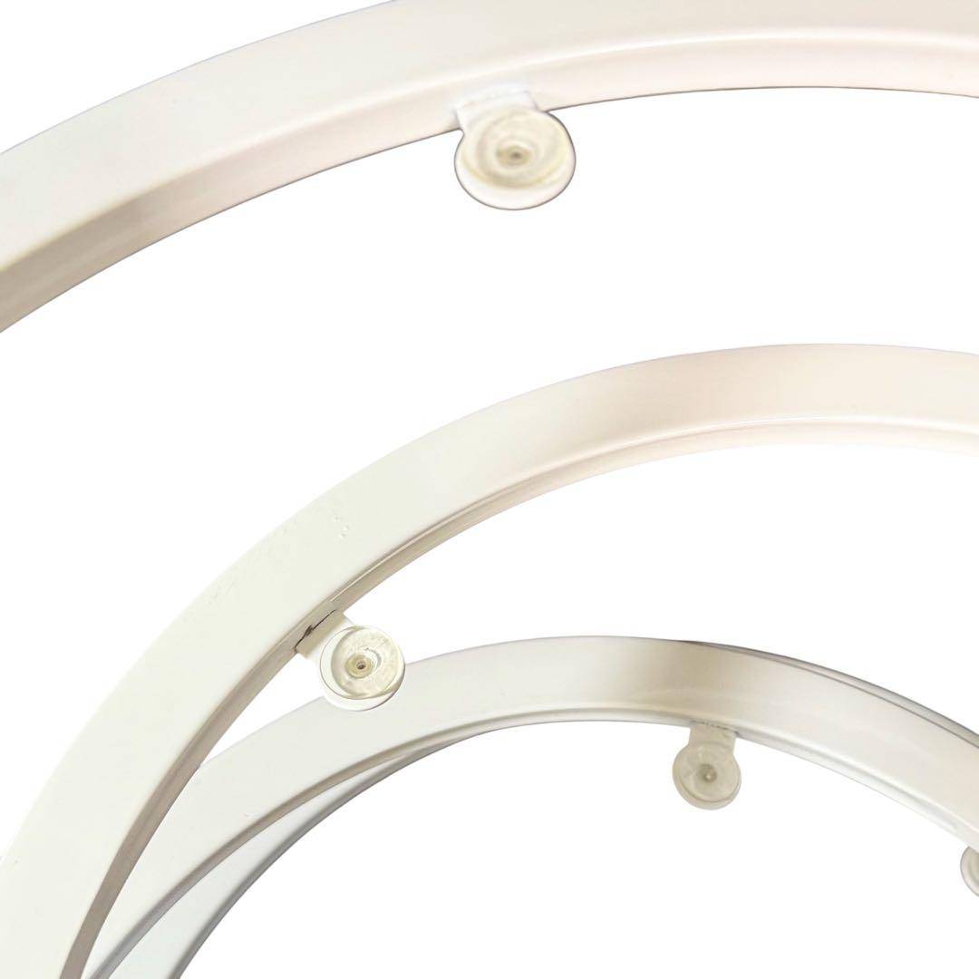 HR835 ミッドセンチュリー　レトロ　ガラステーブル　4枚　丸テーブル