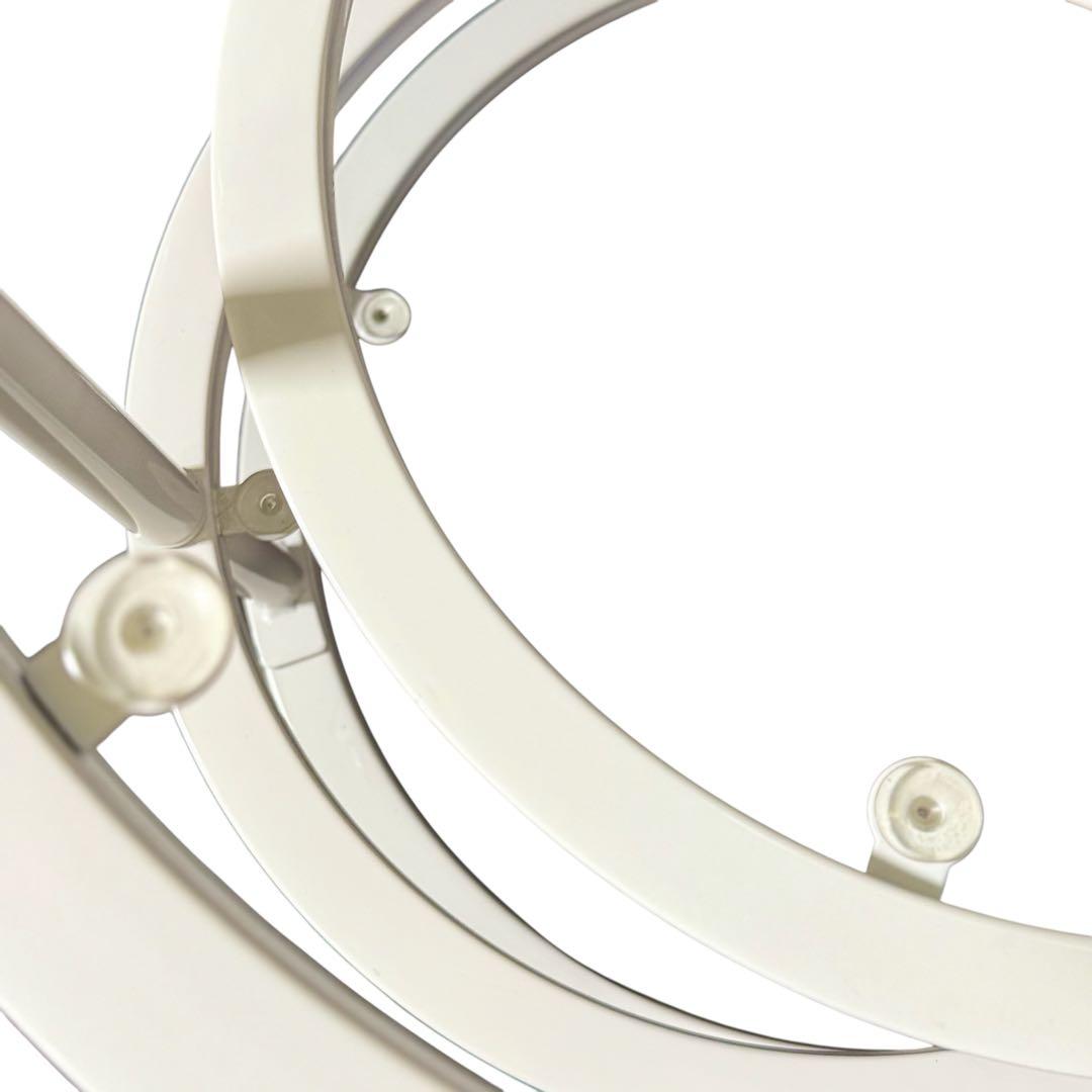 HR835 ミッドセンチュリー　レトロ　ガラステーブル　4枚　丸テーブル