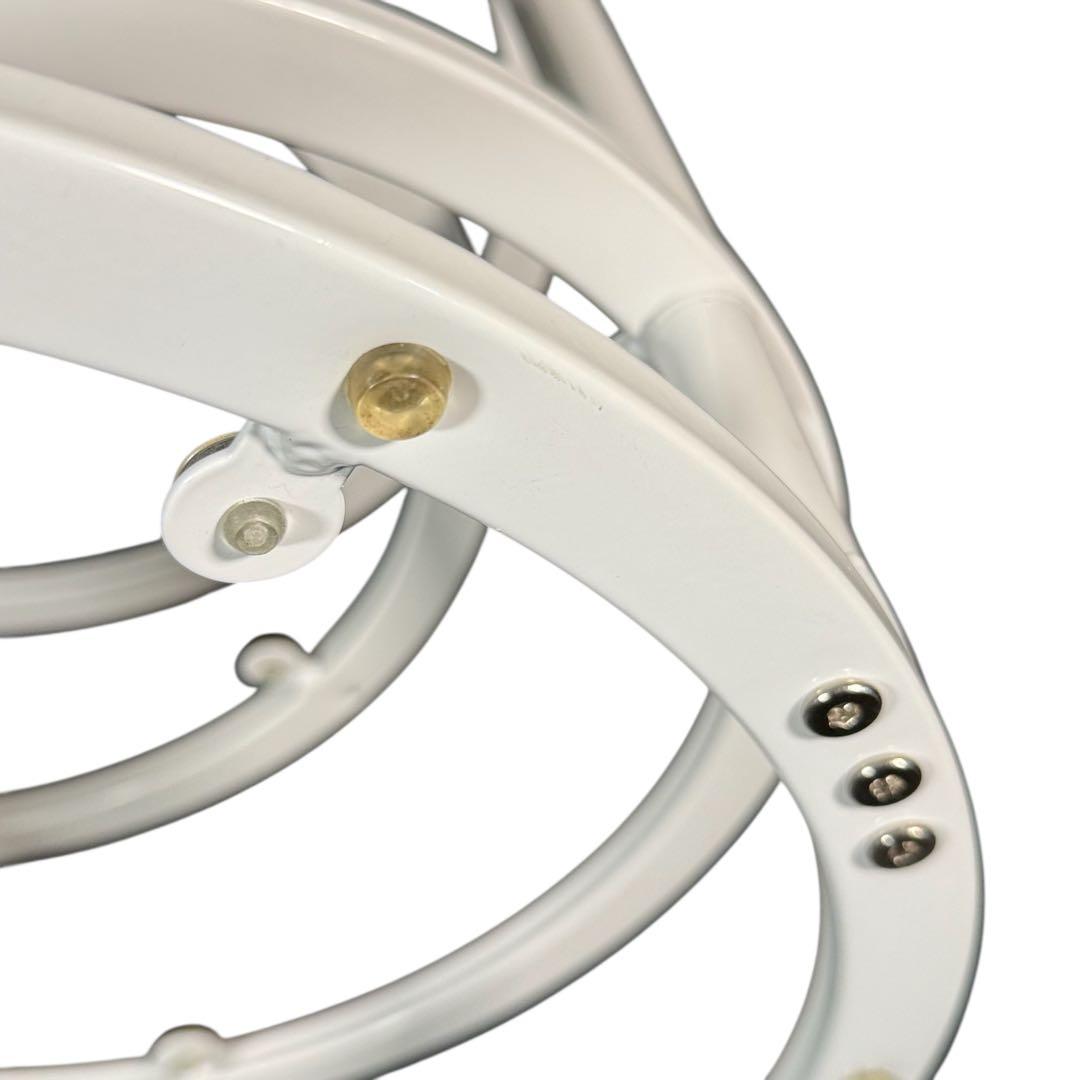 HR835 ミッドセンチュリー　レトロ　ガラステーブル　4枚　丸テーブル