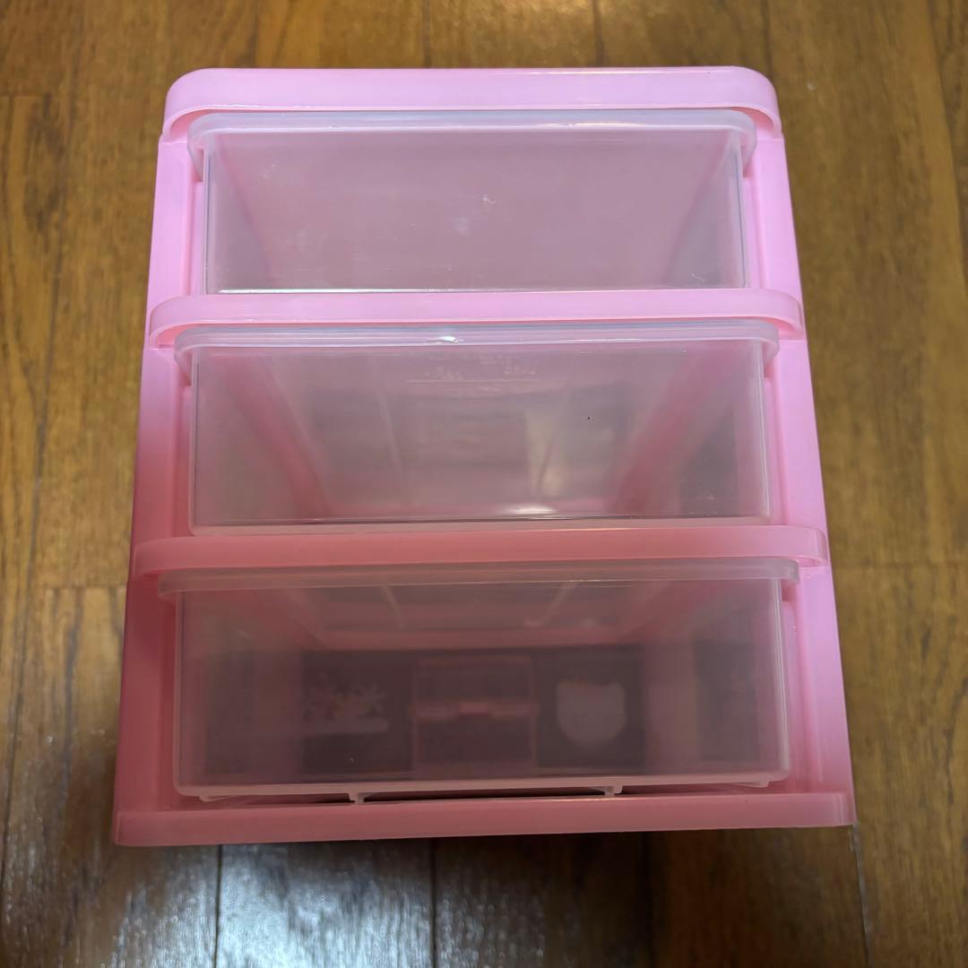 値下げ】キティ 収納ケース 3段 - メルカリ