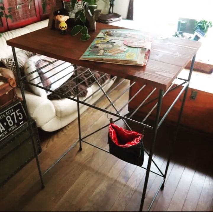 アイアン家具　デスク　カウンター　テーブル　無骨　男前　オーダーメイド　モダン