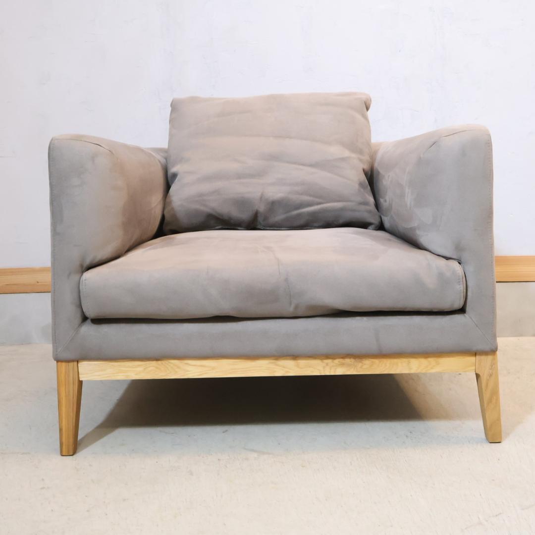 TAKANO MOKKOU フラッチェ 1人掛けソファ オーク材 シングルソファ