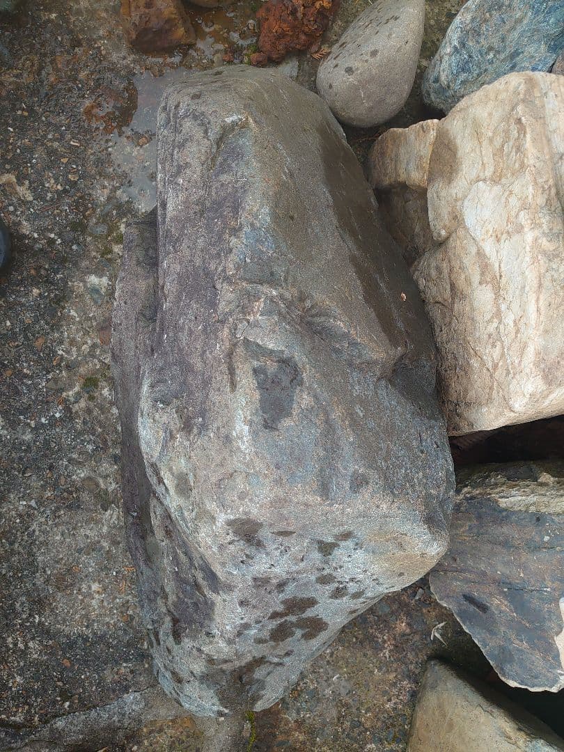 庭石 山型 約120kg 鑑賞石 庭園 坪庭 枯山水 造園