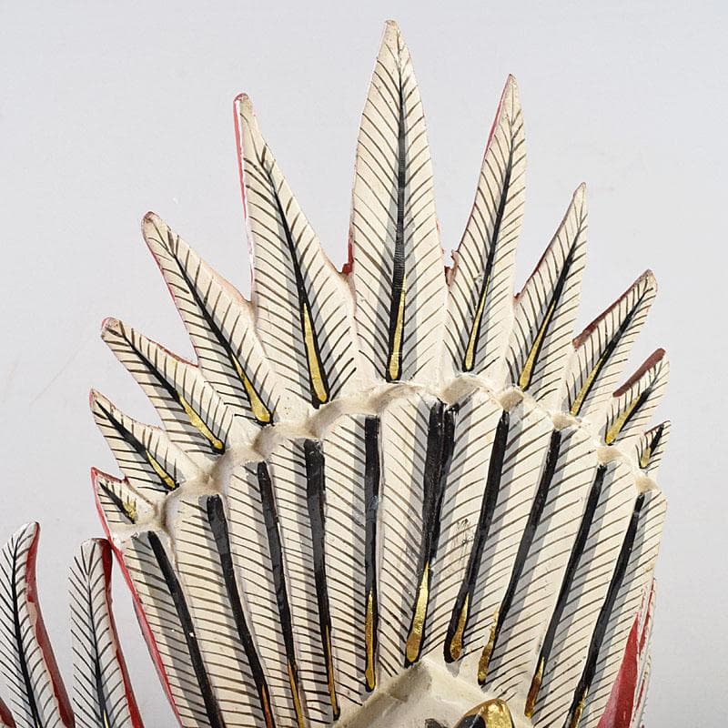 バリ島　インドネシア　彩色木彫　ガルーダ像　置物　N　R9435B