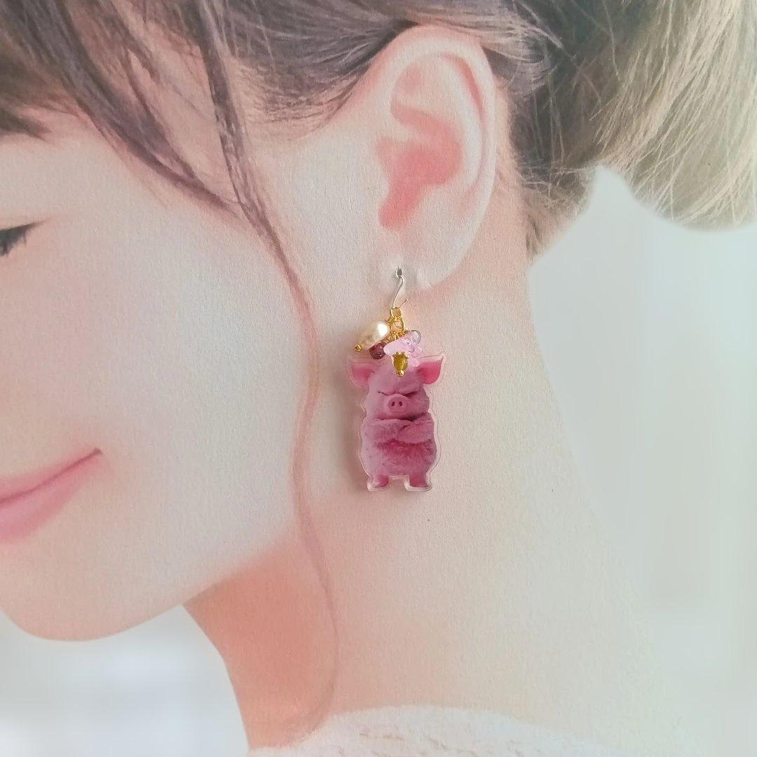 9173 豚に真珠 イエローオパール バロックパール チェコビーズ パーツ