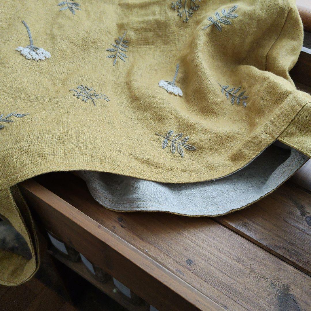 【ララ様オーダー専用ページ】リネン刺繍　エコバッグ　メガネケース