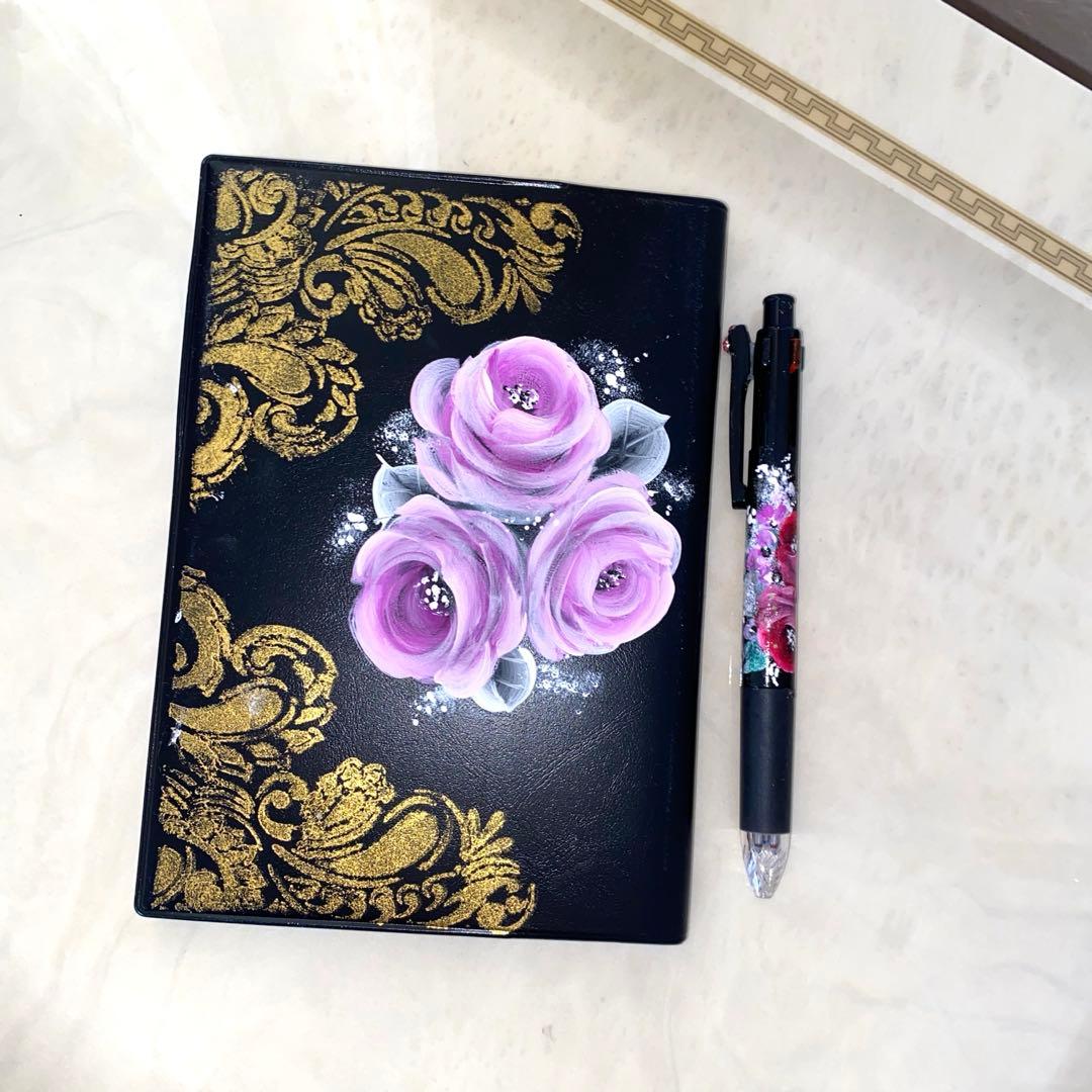 2026年度手帳 サーキュレーター　ランタン　薔薇　手描き