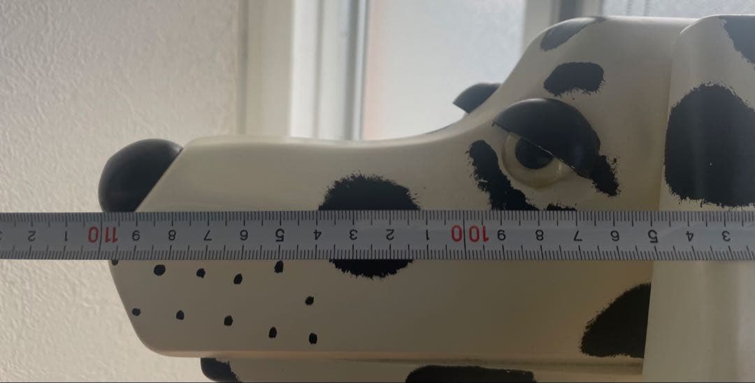 大型サイドテーブル ダルメシアン白80×110×22